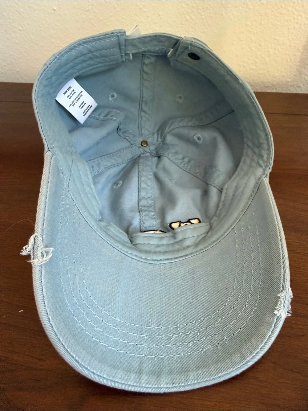 Life Is Good Light Blue Kids Baseball Hat with Dog Patches